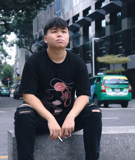 Camiseta Oversized Preta Estampada